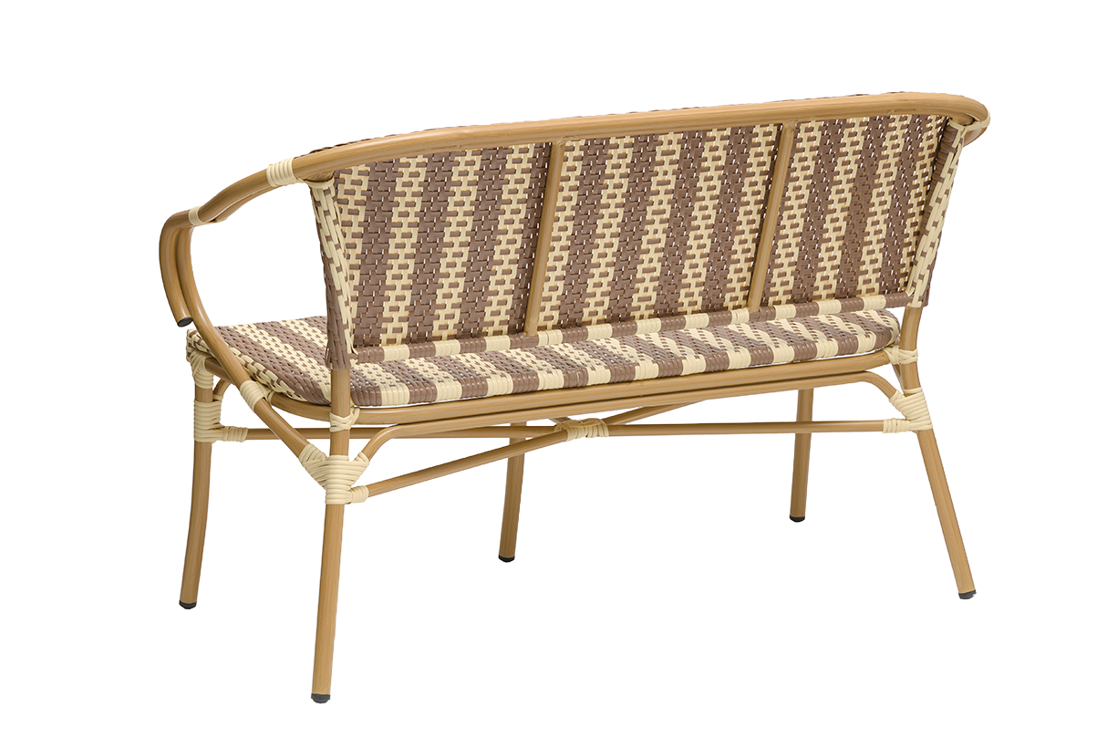Claire Cafébank aus französischem Geflecht 130 cm