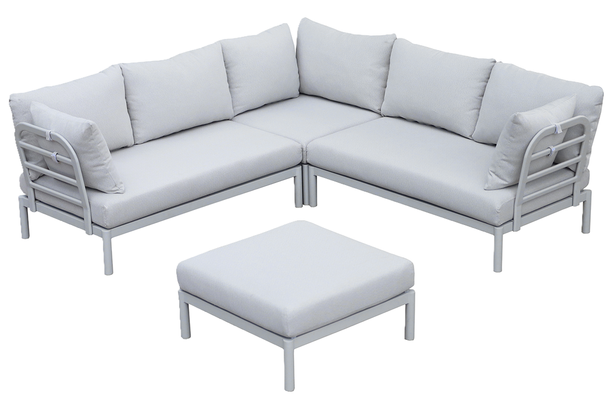 Luna Aluminium Lounge Sofa - Ecke
