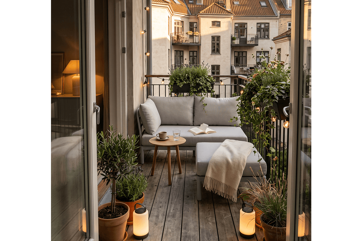 Luna Aluminium Lounge - Hocker / Tisch