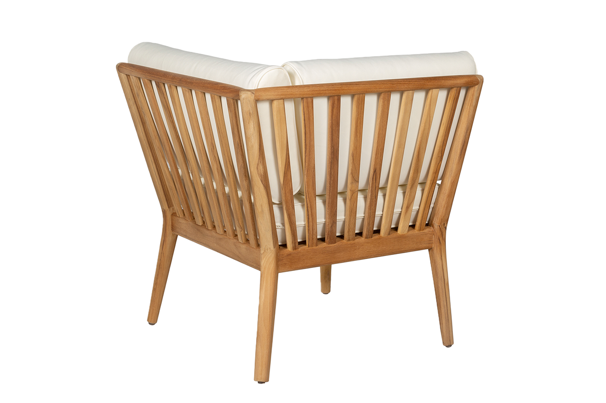 Sienna Teak High Back Lounge Sofa - Ecke