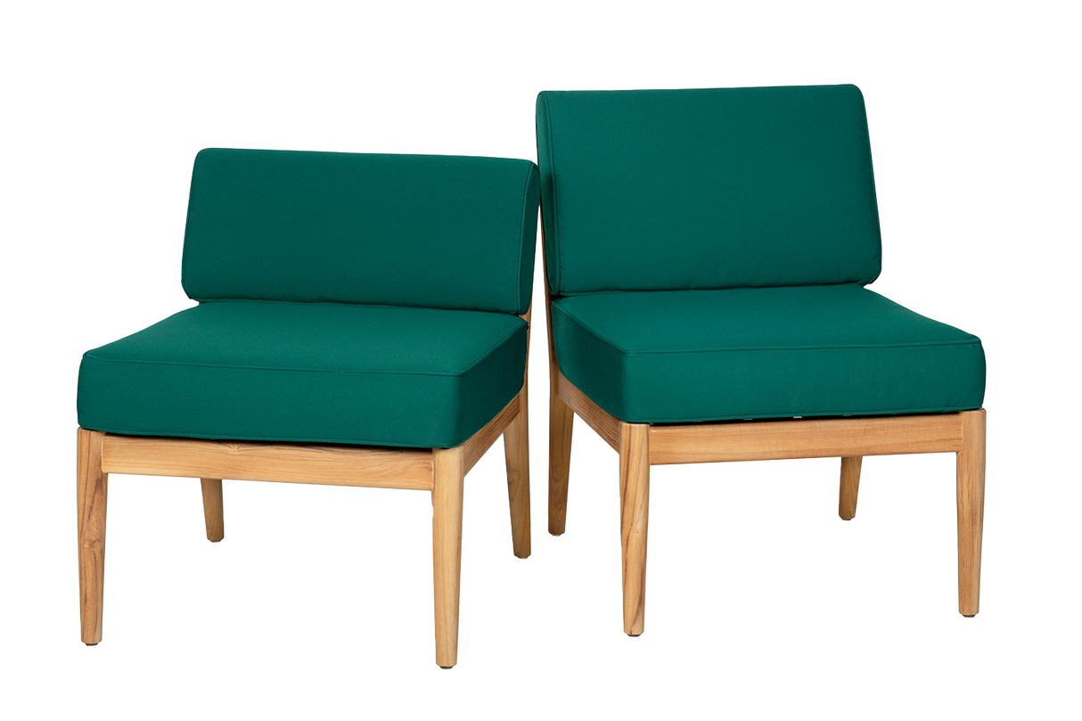 Sienna Teak High Back Lounge Sofa - Mittelmodul
