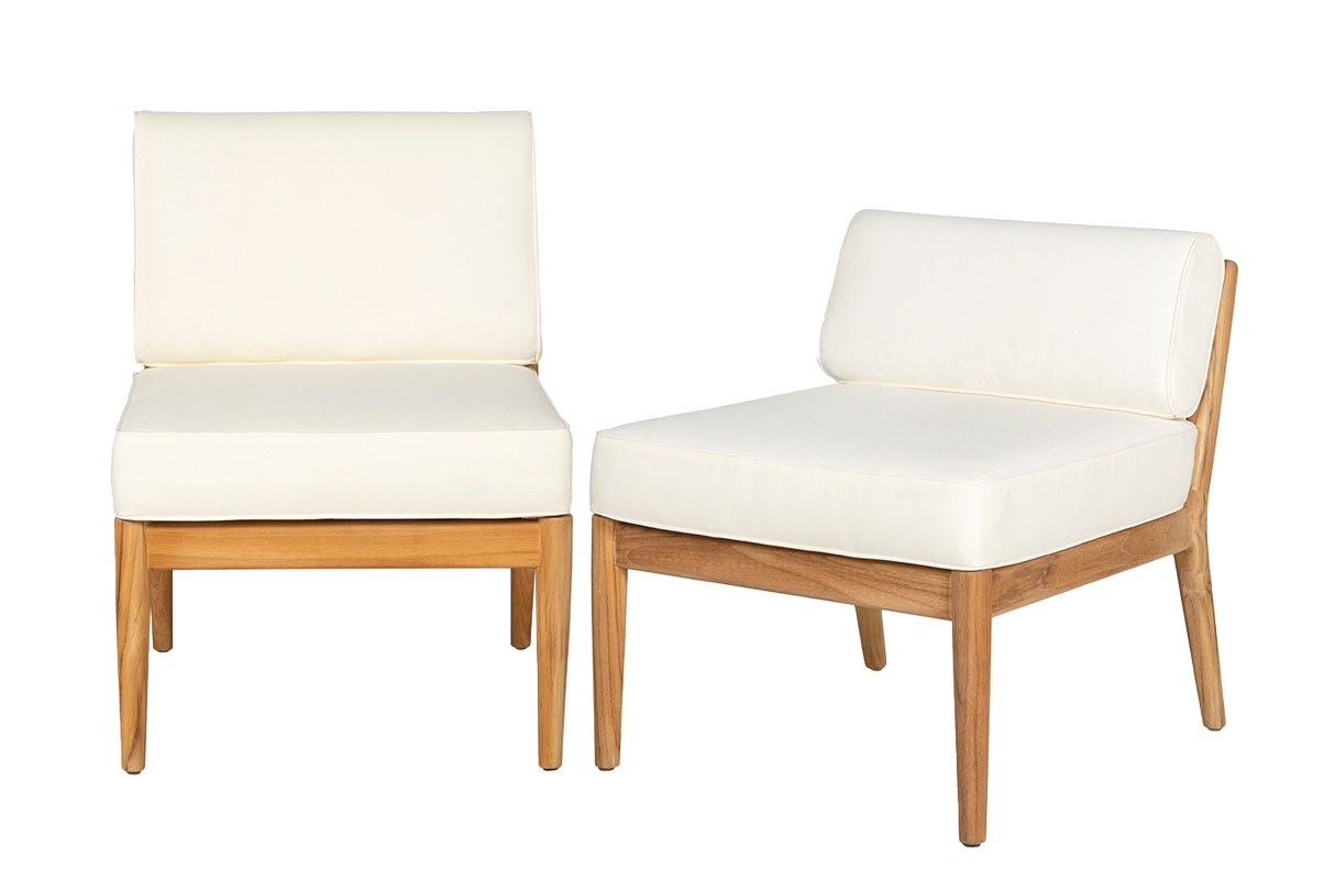 Sienna Teak High Back Lounge Sofa - Mittelmodul