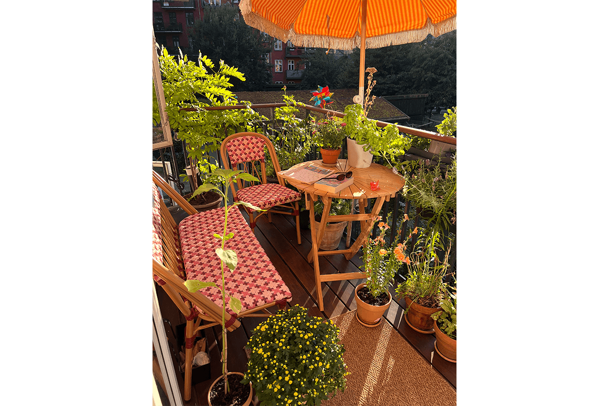 Soline Cafébank mit Französisches Geflecht 107 cm