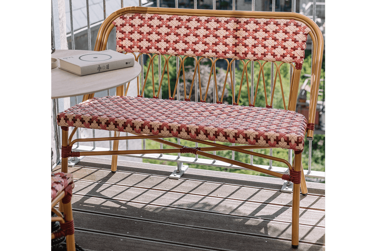 Soline Cafébank mit Französisches Geflecht 107 cm