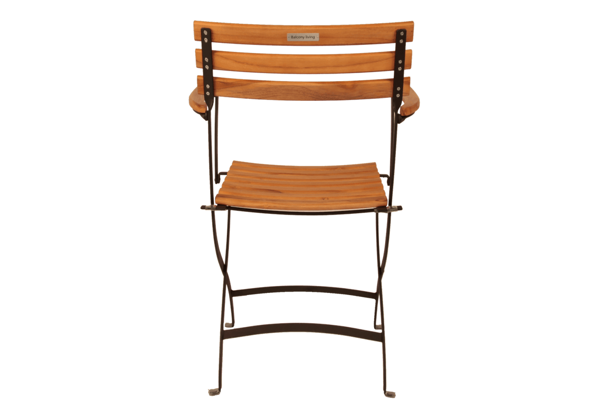 Karla teak Klappstuhl mit Armlehne