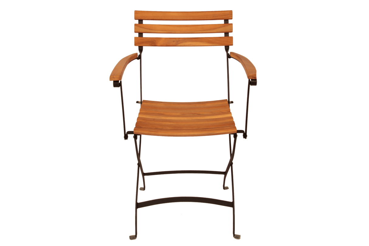 Karla teak Klappstuhl mit Armlehne