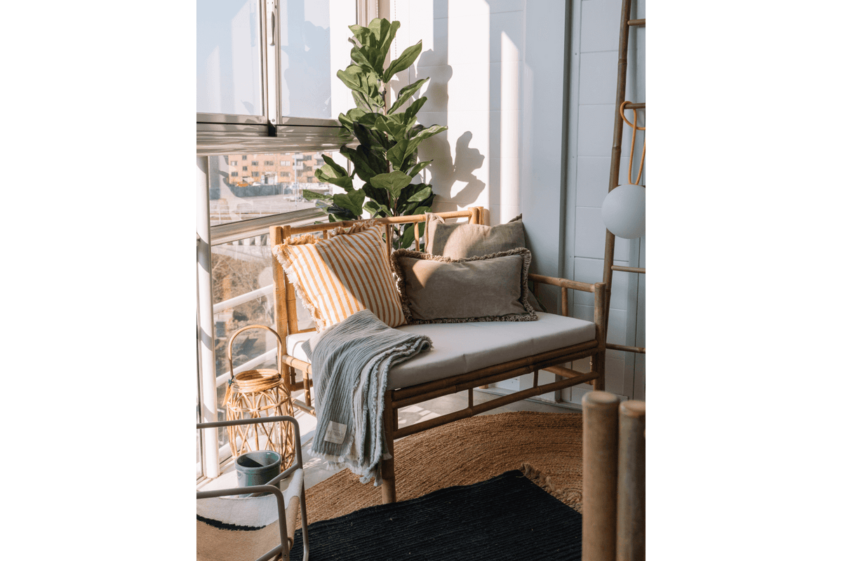 Beate Bambus Lounge Sofa - rechte Seite