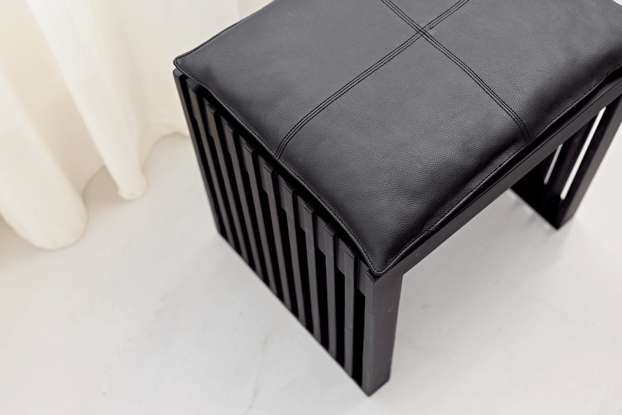 Leder Sitzkissen 104 x 35 cm