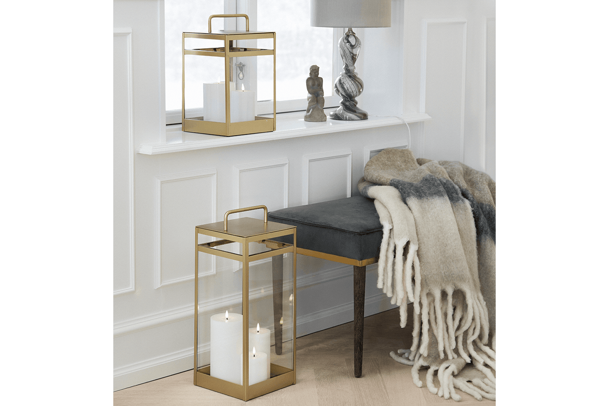 LED Rustic Blockkerze o7 cm