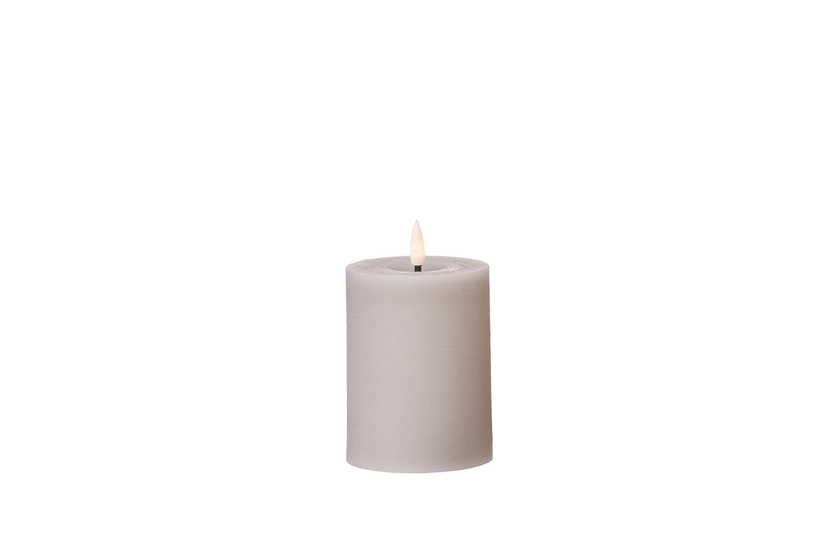 LED Rustic Blockkerze o7 cm