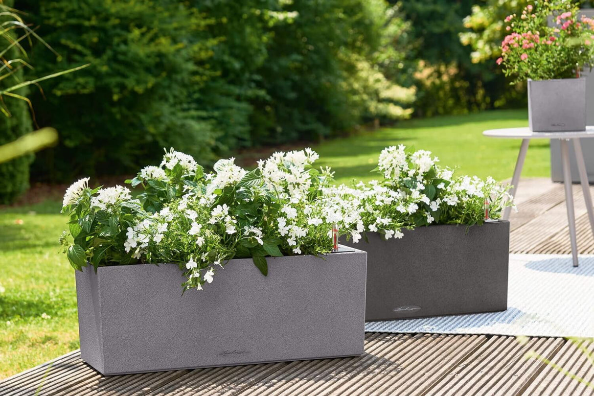 Stone Balkonblumenkasten mit Bewässerungssystem 50 cm