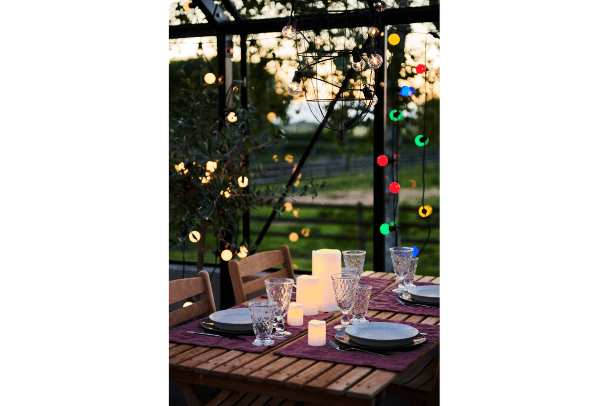 Storm Ø10 cm LED Kerze