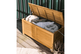 Agnes Aufbewahrungsbank aus Teak 100 cm