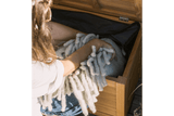 Agnes Aufbewahrungsbank aus Teak 125 cm