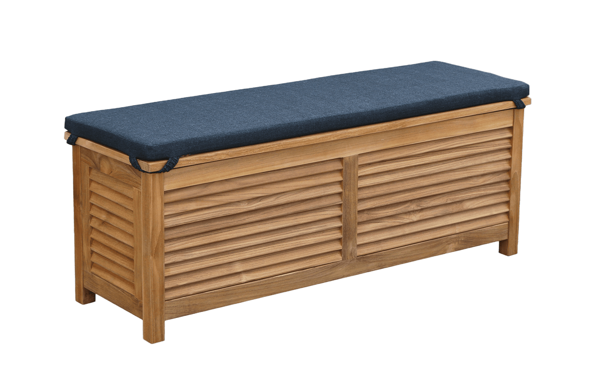 Agnes Aufbewahrungsbank aus Teak 125 cm