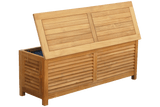 Agnes Aufbewahrungsbank aus Teak 125 cm