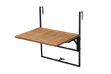 Alma Hängetisch mit Wäscheleine Teak 80 x 60 cm