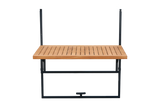 Alma Hängetisch mit Wäscheleine Teak 80 x 60 cm