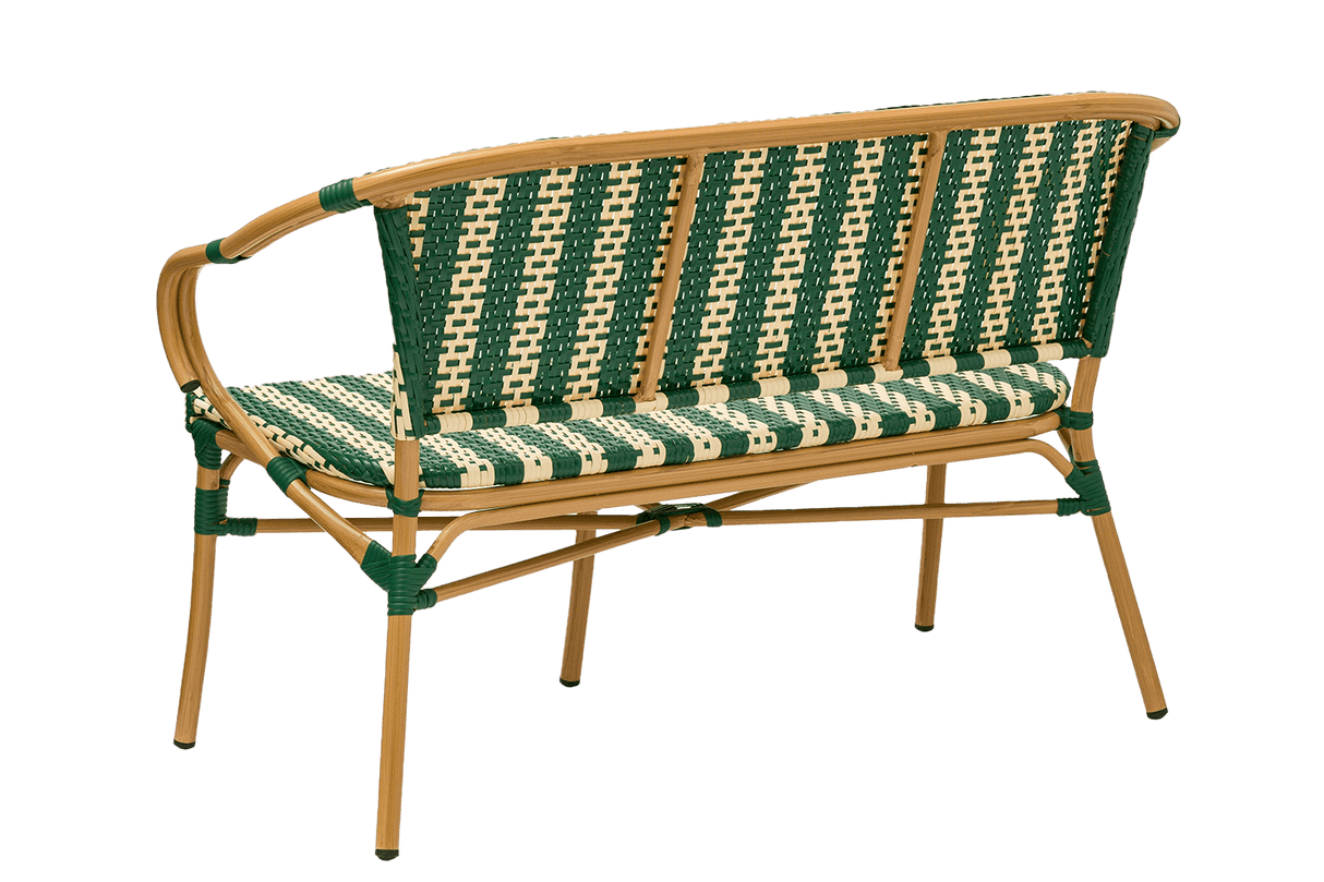 Claire Cafébank aus französischem Geflecht 130 cm