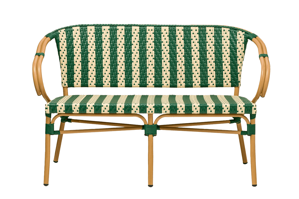 Claire Cafébank aus französischem Geflecht 130 cm