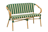 Claire Cafébank aus französischem Geflecht 130 cm