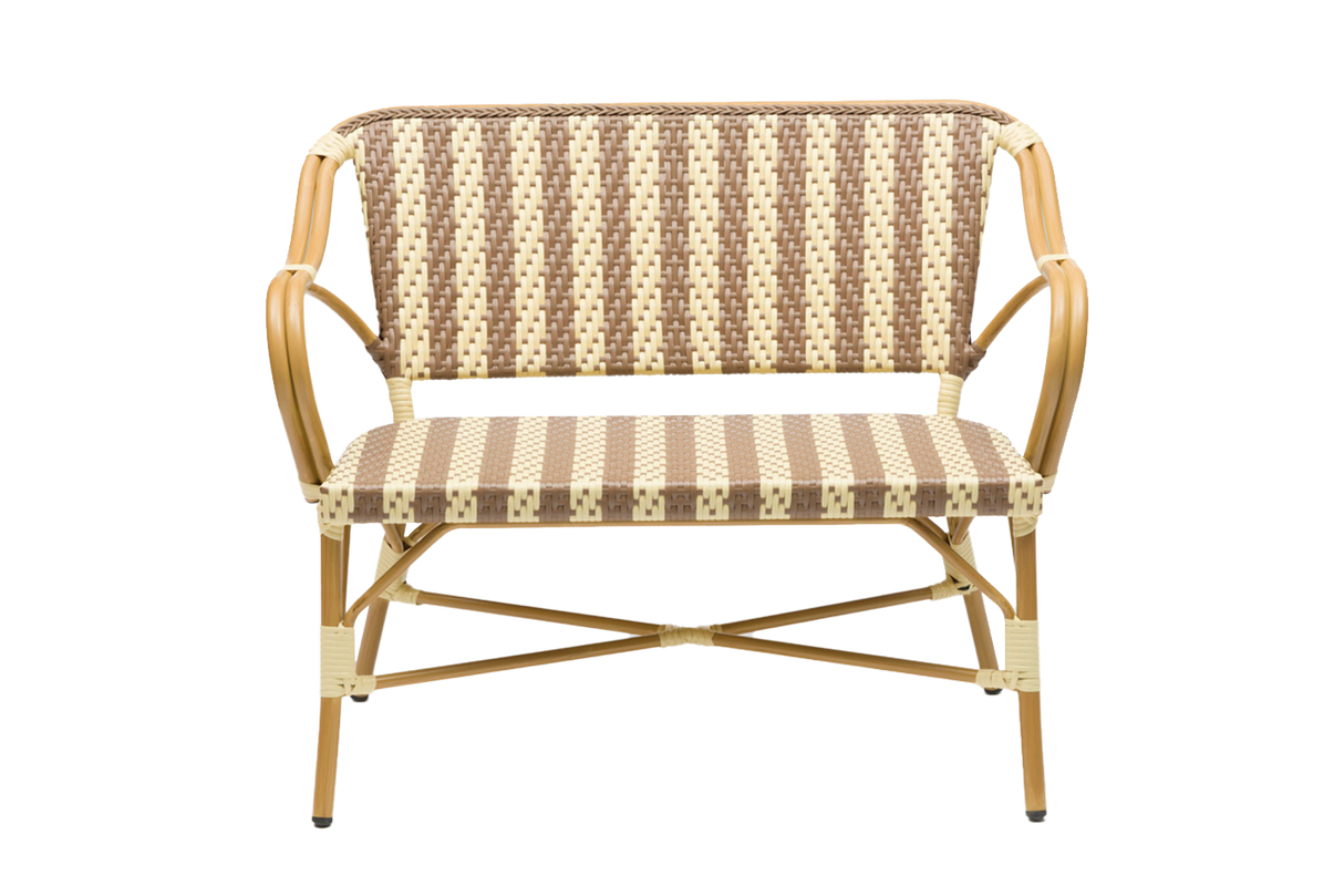 Claire Cafébank mit Französisches Geflecht 108 cm
