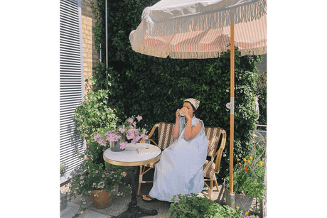 Claire Cafébank mit Französisches Geflecht 108 cm