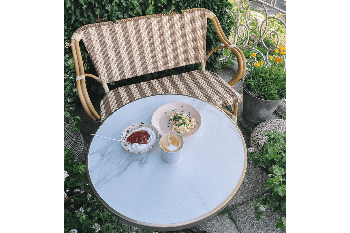 Claire Cafébank mit Französisches Geflecht 108 cm