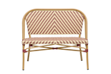 Claudine Bank mit französischem Flechtmuster 108 cm