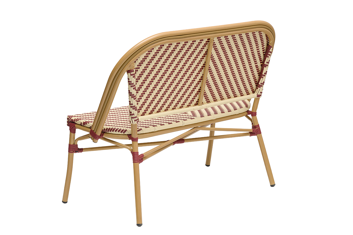 Claudine Bank mit französischem Flechtmuster 108 cm
