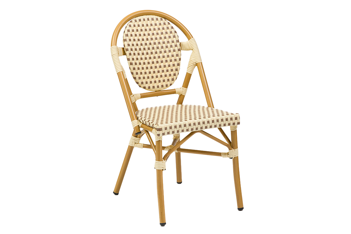Colette Caféstuhl mit französischem Flechtmuster