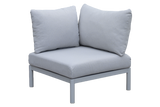 Luna Aluminium Lounge Sofa - Ecke