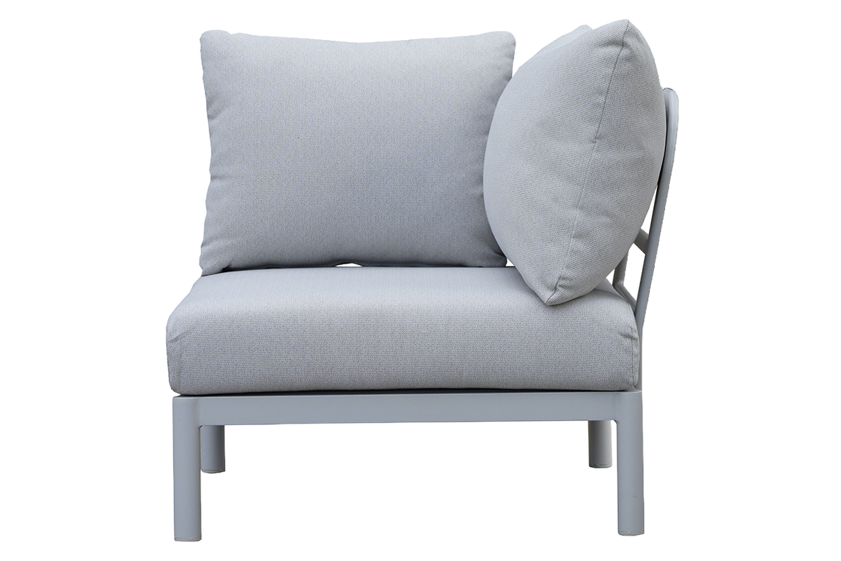 Luna Aluminium Lounge Sofa - Ecke