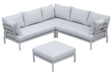 Luna Aluminium Lounge Sofa - Ecke