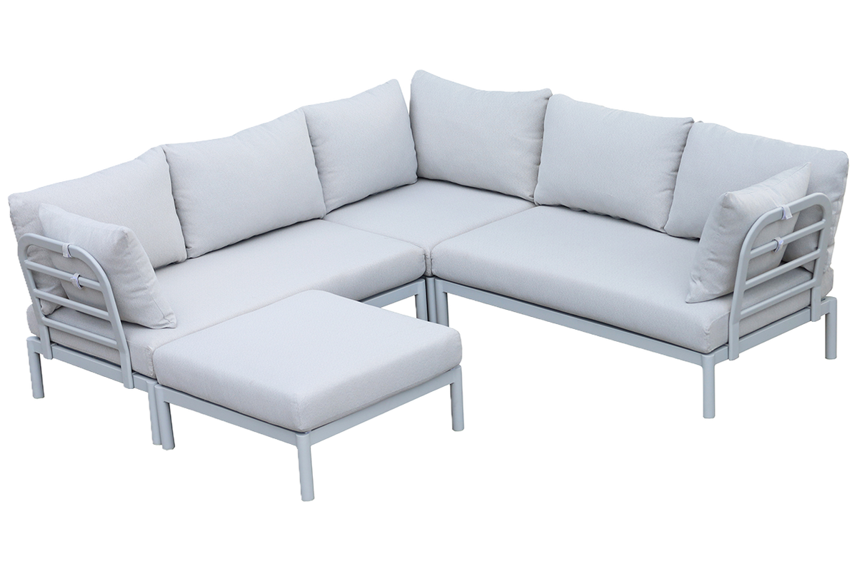 Luna Aluminium Lounge Sofa - Ecke