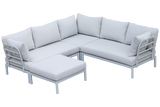Luna Aluminium Lounge Sofa - Ecke