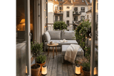 Luna Aluminium Lounge - Hocker / Tisch
