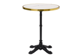 Madeleine Cafétisch aus Sinterstein und Gusseisen Ø60 cm