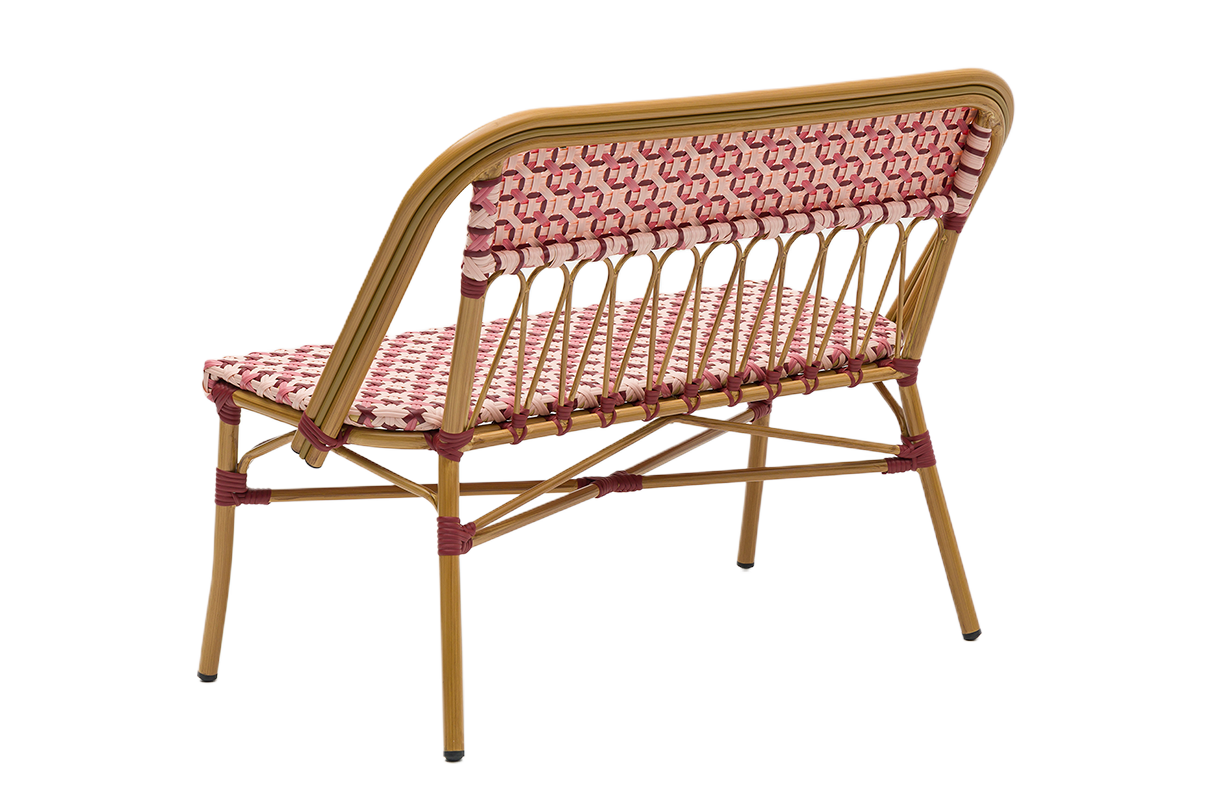 Soline Cafébank mit Französisches Geflecht 107 cm