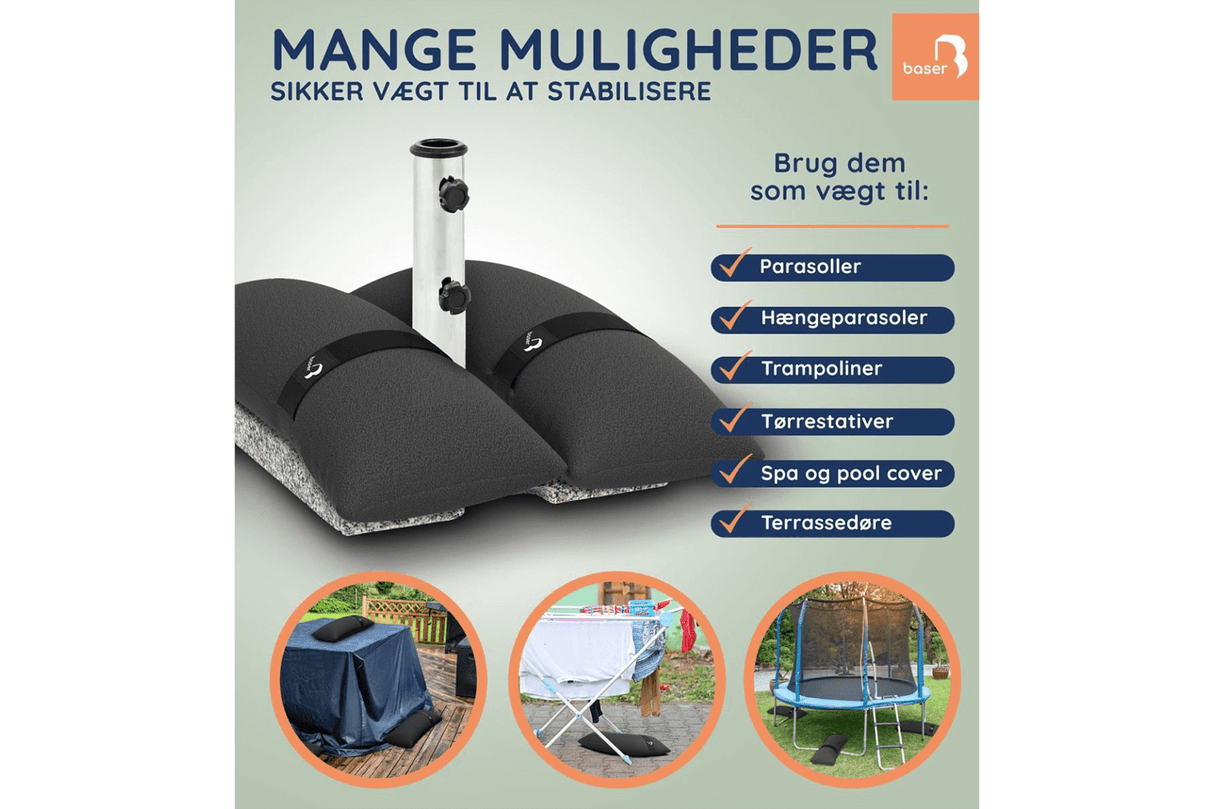 Baser Sandsack für draußen 15kg x 2