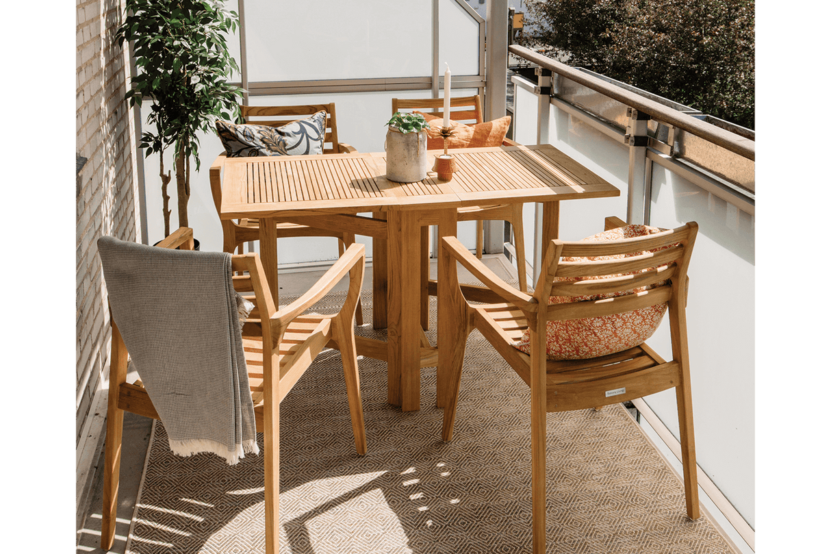 Turin teak Gateleg Tisch 146 x 70 cm