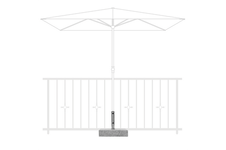 Derby Sonnenschirmständer aus Granit - 25 kg