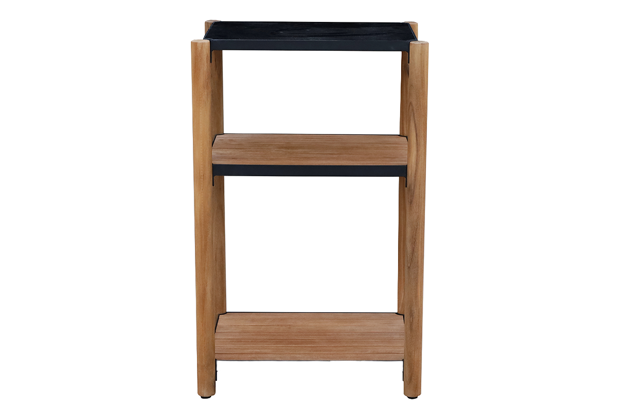 Dora Grilltisch aus Teak mit Granitplatte 50 x 40 cm