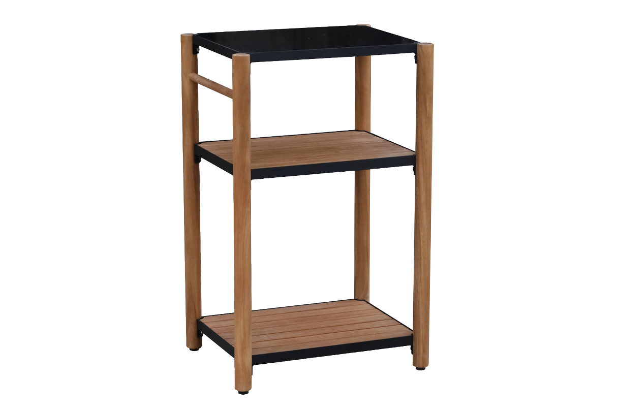 Dora Grilltisch aus Teak mit Granitplatte 50 x 40 cm