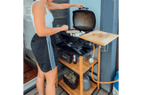 Dora Grilltisch aus Teak mit Granitplatte 60 x 50 cm