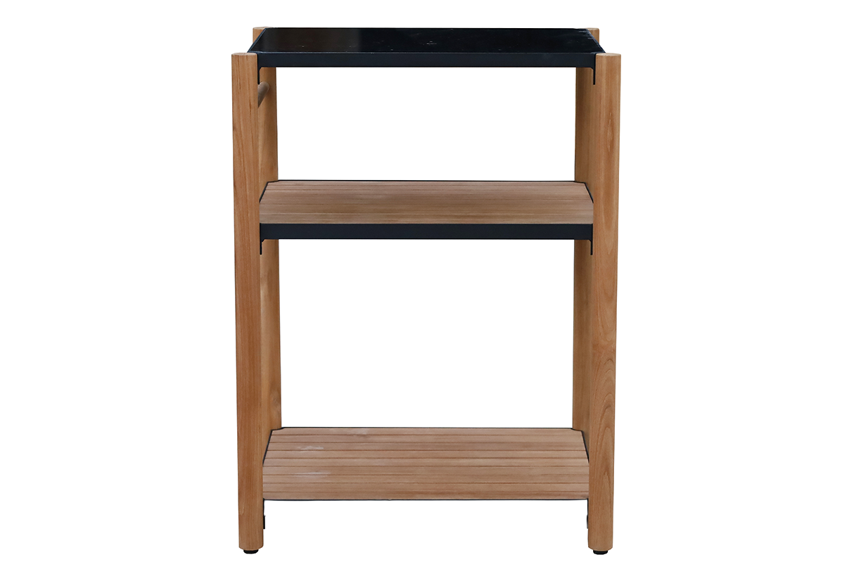 Dora Grilltisch aus Teak mit Granitplatte 60 x 50 cm