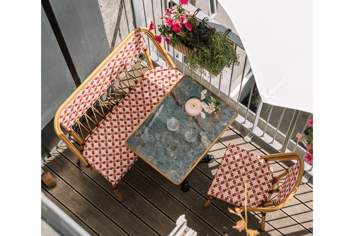 Lilou Caféstuhl aus französischem Geflecht
