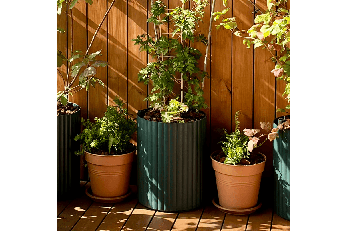 Klimablumentopf von Urbangaarden grün
