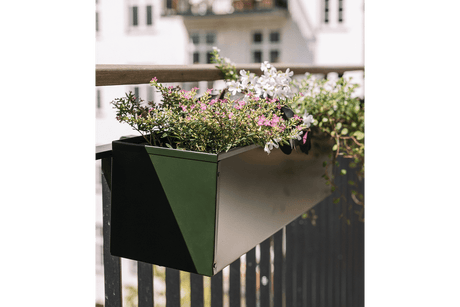 Liva dunkelgrün Balkonblumenkasten 60 / 80 / 100 cm