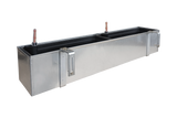 Liva Balkonblumenkasten aus verzinktem Eisen mit Bewässerungssystem 60 / 80 / 100 cm